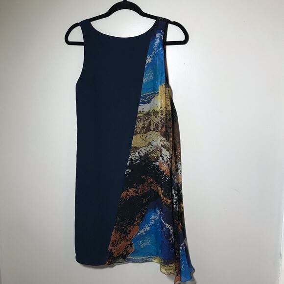 Anthropologie twinkle by wenlan 4 silk sleeveless asymmetrical waterfall dress - Picture 2 of 8